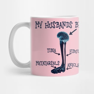 my husbands brain. Mug